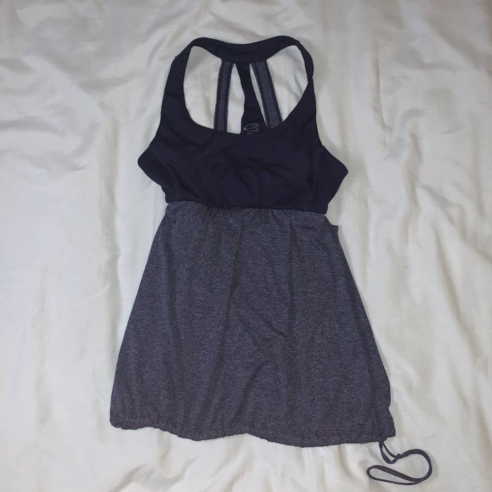 Navy Blue Athletic Tank Top